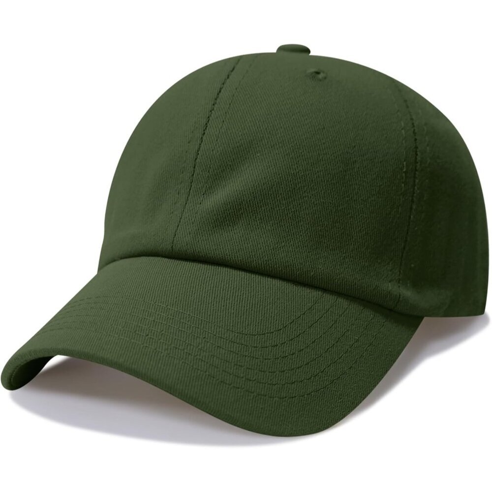 Baseball Cap Dark-green Golf Dad Hat Men Women Plain Cap